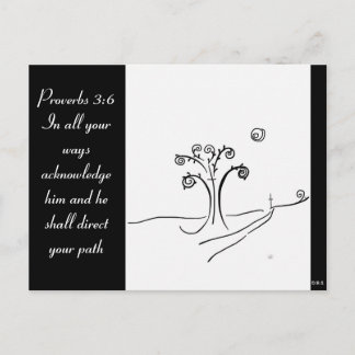 Cartão Postal Escritura com imagem design original