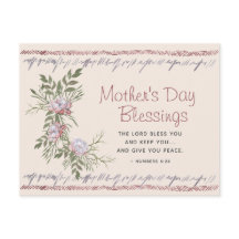 Escritura de Blessings de Dia de as mães Floral de