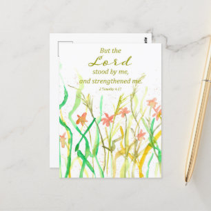 Cartão Postal Escritura Religiosa Buquê de Flores Silvestres 2 T