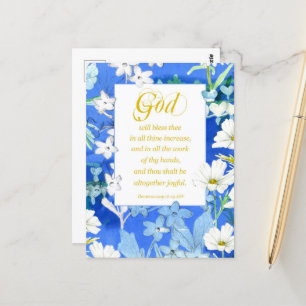 Cartão Postal Escritura religiosa de Bíblia de Deuteronomia de A