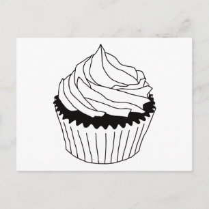 Cartão Postal Escrivores do cupcake