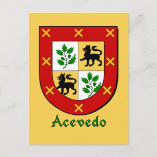 Cartão Postal Escudo Herádico da Família Acevedo