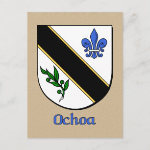 Cartão Postal Escudo Herádico da Família Ochoa