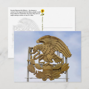 Cartão Postal Escudo Nacional do México, Ensenada, BC -