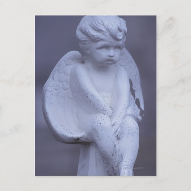 Cartão Postal Escultura de anjo (Frente)