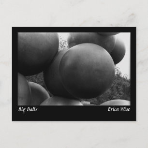 Cartão Postal Escultura de Big Balls