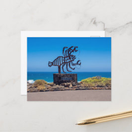 Cartão Postal Escultura de Lagosta de César Manrique, Jameos del