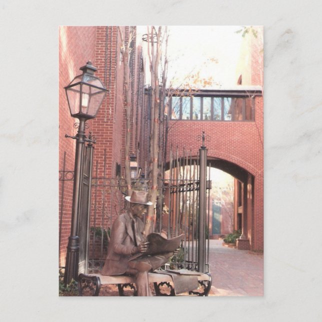 Cartão Postal Escultura de Lancaster City (Frente)