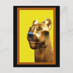 Cartão Postal Escultura de Lioness Egípcia, Cartão-postal de A