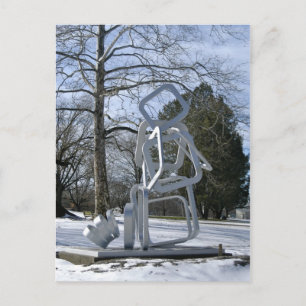 Cartão Postal Escultura de prata no Parque Mellon
