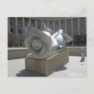 Cartão Postal Escultura de Rosa Federal Triangle Washington DC