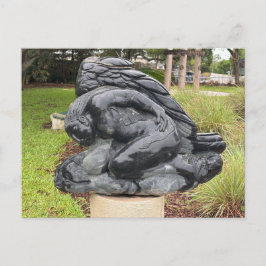 Cartão Postal Escultura Memorial com Asas de Bronze