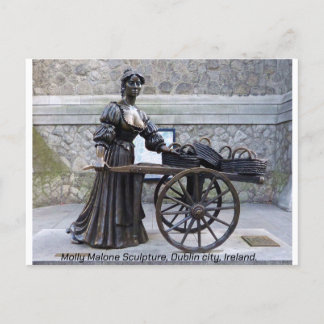Cartão Postal Escultura Molly Malone, cidade de Dublin, Irlanda