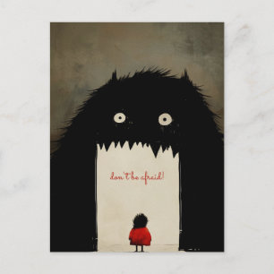 Cartão Postal Escuridão, o Monstro