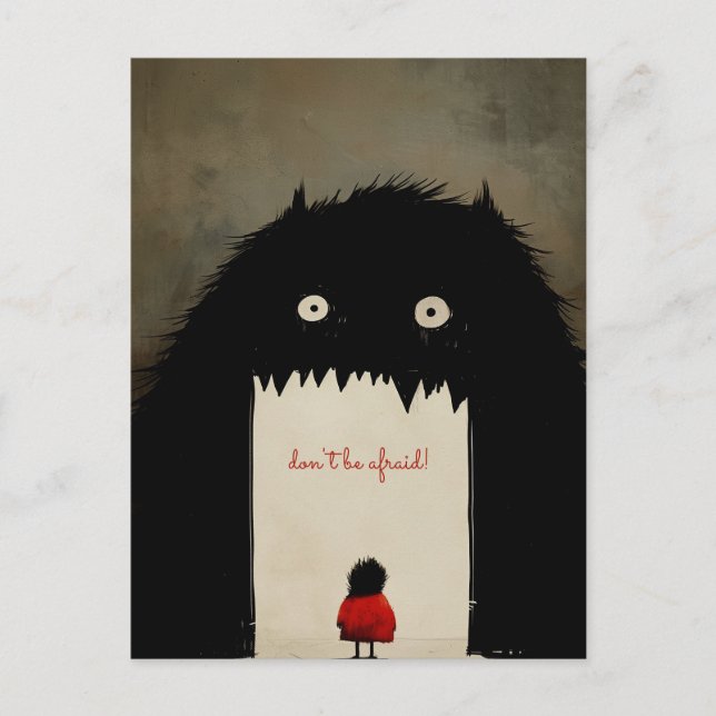Cartão Postal Escuridão, o Monstro (Frente)