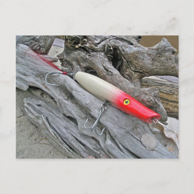 Cartão Postal Escuro de Pesca do Lápis AJS Original (Frente)
