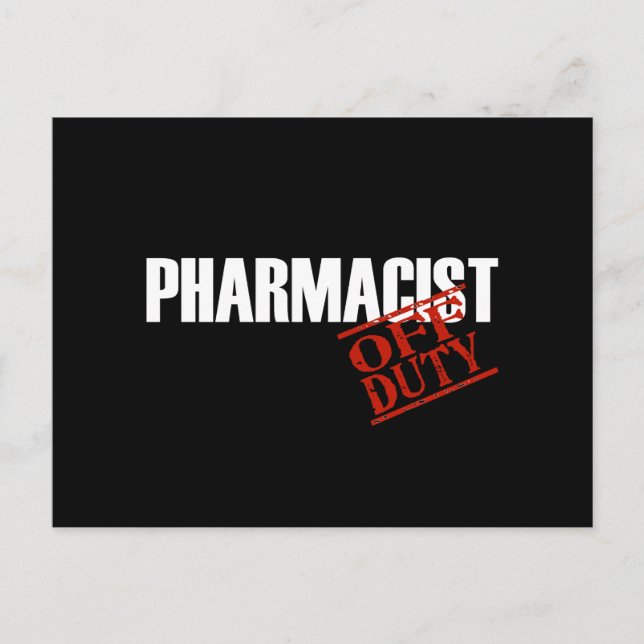 CARTÃO POSTAL ESCURO FARMACÊUTICO FORA DE DEVTY (Frente)