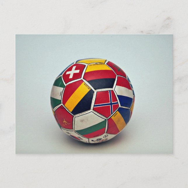 Cartão Postal Esfera de futebol (Frente)