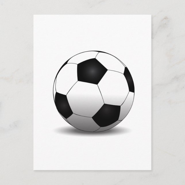 Cartão Postal Esfera de futebol (Frente)