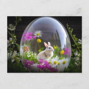 Cartão Postal Esfera de Ovo de Coelho