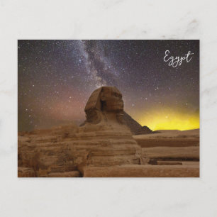 Cartão Postal Esfinge Excelente De Giza