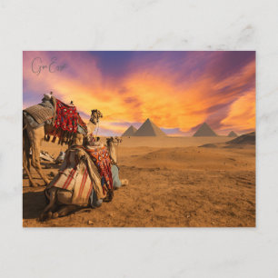 Cartão Postal Esfinge excelente de giza Egypt vintage History ni