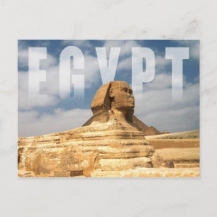Cartão Postal Esfinge excelente de Giza no Egito