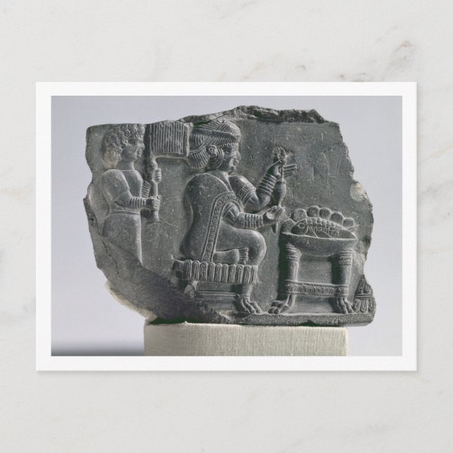 Cartão Postal Esfola de ellamite, Período Neo-Elamite, c.700- (Frente)