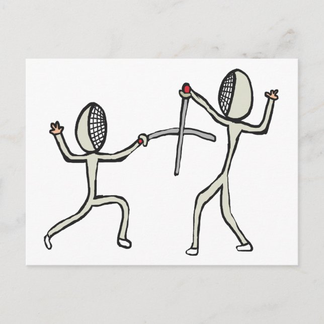 Cartão Postal Esgrima (Frente)