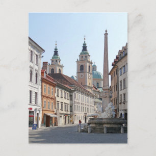 Cartão Postal Eslovênia - Liubliana - Carniole Fountain (1751)