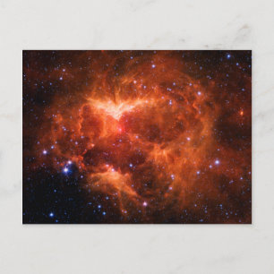 Cartão Postal Espaço, astronomia, Nebulosa Jack-o-lanterna, gal