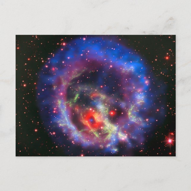 Cartão Postal Espaço, astronomia, supernova, galáxia, NASA (Frente)