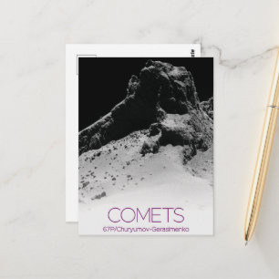 Cartão Postal Espaço Exterior, Sistema Solar, Cosmos, Cometas, 6