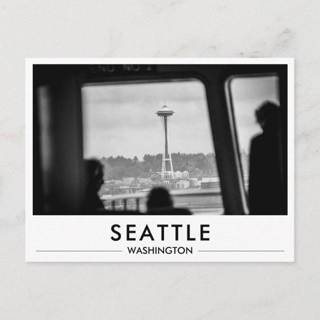 Cartão Postal Espaço Físico da Agulha de Seattle de Balsa (Frente)