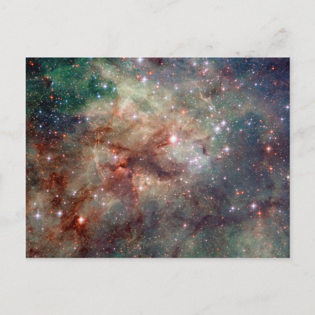 Cartão Postal Espaço Hubble da Nebula Tarantula (Frente)