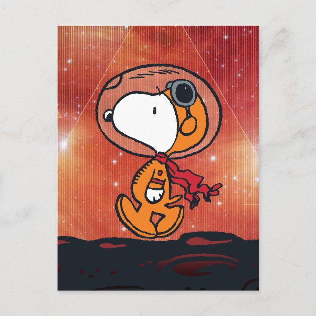 Cartão Postal ESPAÇO | Marcha Geométrica da Lua de Snoopy (Frente)