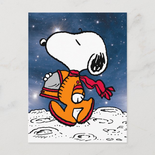 Cartão Postal ESPACO | Snoopy (Frente)