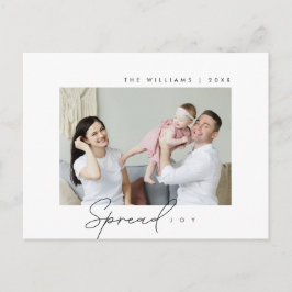 Cartão Postal Espalhar alegria, Feliz Natal, Foto da Família