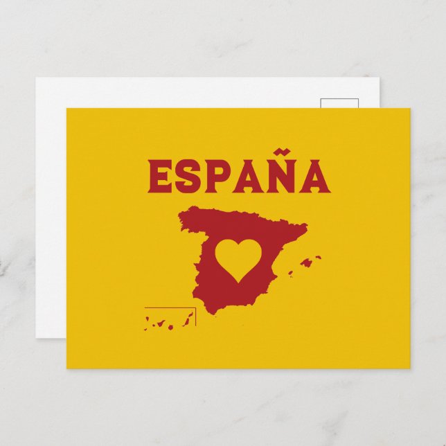 Cartão Postal Espanha (Frente/Verso)