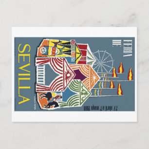 Cartão Postal Espanha 1960 Festival de Sevilha
