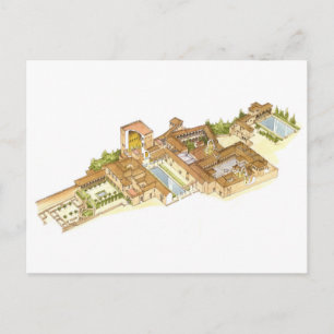 Cartão Postal Espanha Alhambra Granada. Palácios reais