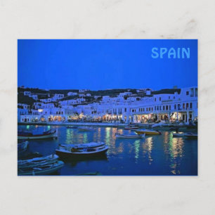 Cartão Postal espanha azul