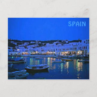 Cartão Postal espanha azul