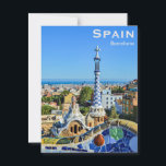 Cartão Postal Espanha Barcelona Viagem Antiga Turismo Adicionar<br><div class="desc">É uma bela foto artística fotográfica do parlamento da Espanha. É o melhor motivo para viajar para a Espanha. Isto é Espanha,  cartões-postais de viagem antigos da Europa,  cartão-postal de arte antiga deslumbrante.</div>