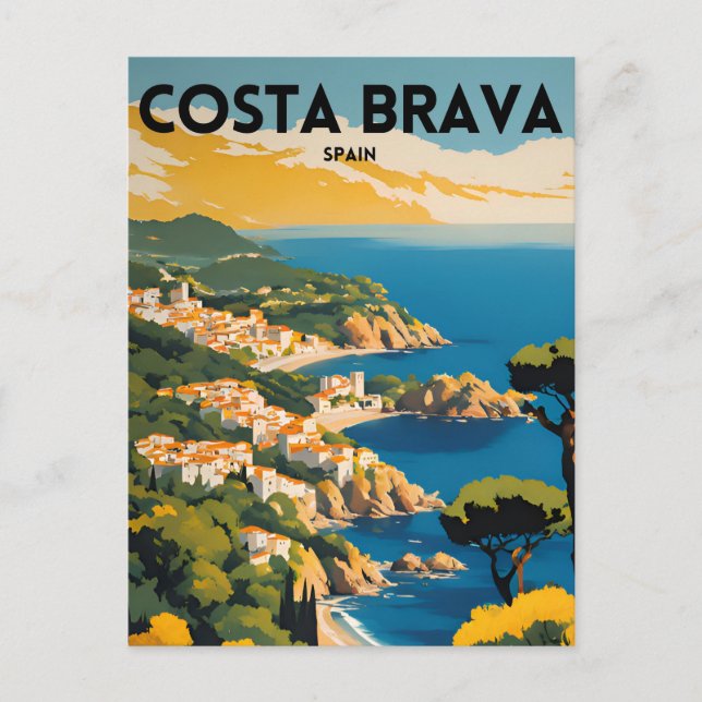 Cartão Postal Espanha Costa Brava (Frente)
