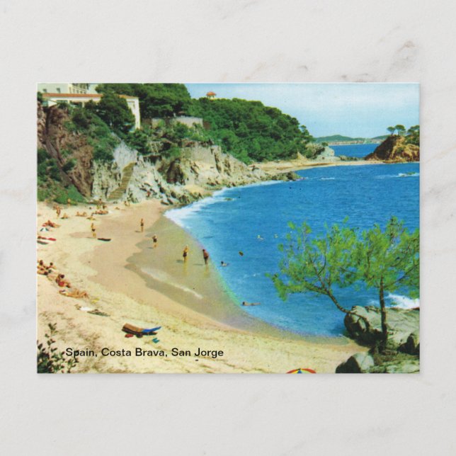 Cartão Postal Espanha, Costa Brava, San Jorge (Frente)