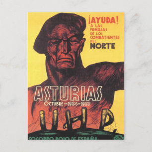 Cartão Postal Espanha da guerra civil soccoro rojo de Espana 193