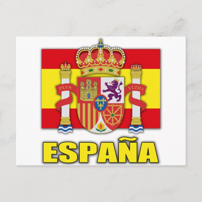 Cartão Postal Espanha de armas (Frente)