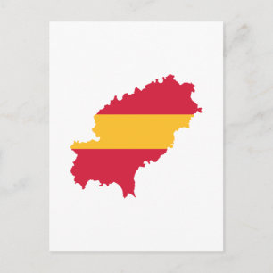 Cartão Postal Espanha do mapa Ibiza