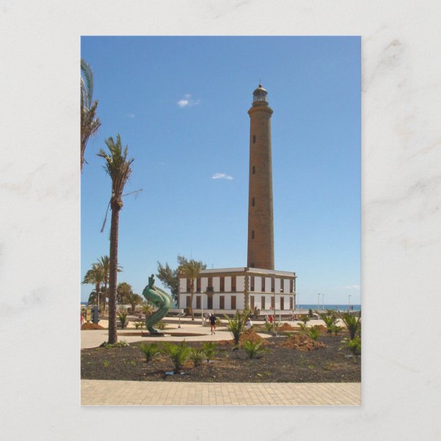 Cartão Postal Espanha - Farol em Maspalomas - Gran Canaria (Frente)